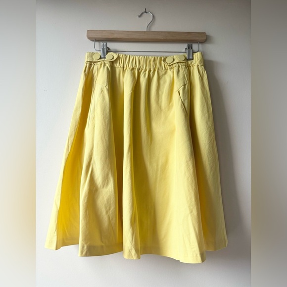 ZARA | Yellow midi skirt | M - Picture 5 of 6